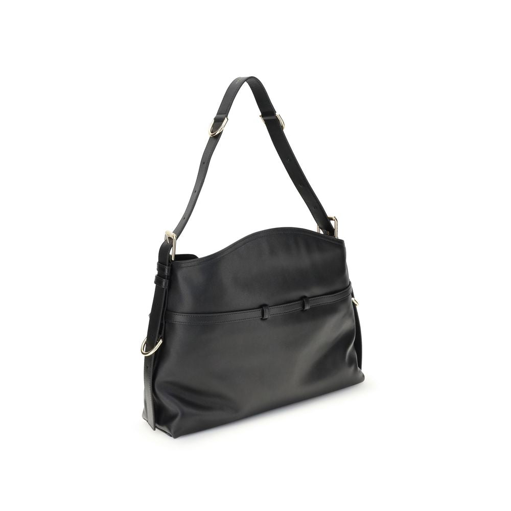Givenchy Schwarze Schultertasche aus Kalbsleder Bos Taurus