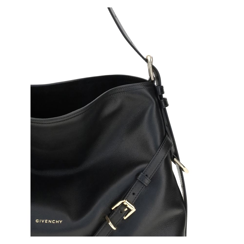 Givenchy Schwarze Schultertasche aus Kalbsleder Bos Taurus