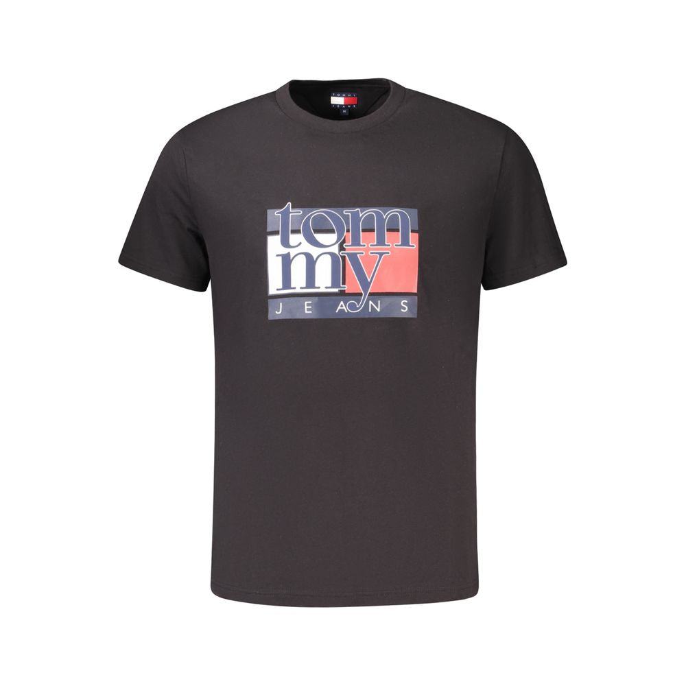 Tommy Hilfiger Schwarzes Baumwolle Männer T-Shirt