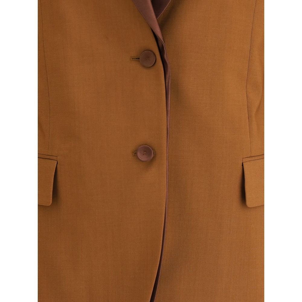 Fendi Brauner Wollblazer