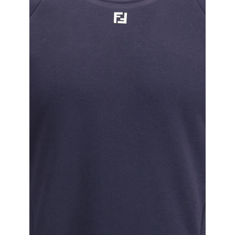 Fendi Baumwoll-Sweatshirt in Blau