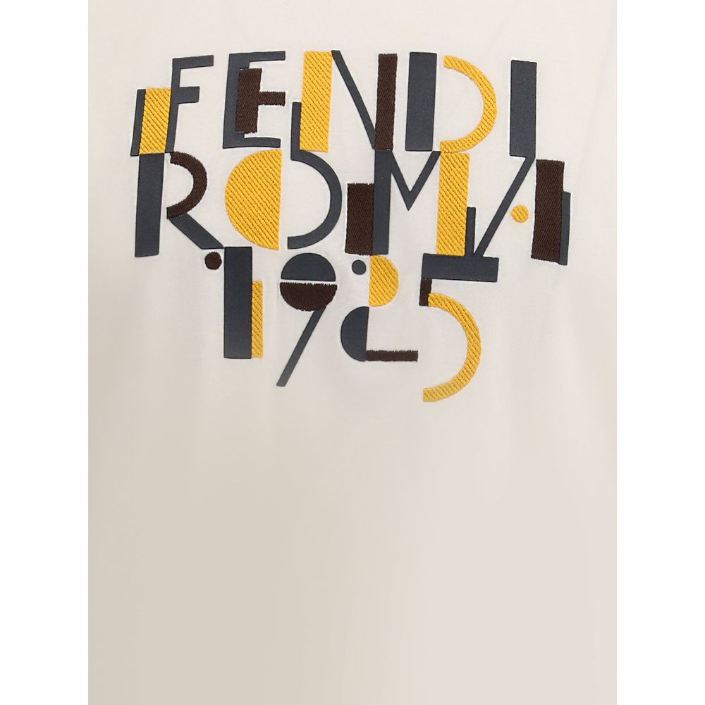 Fendi Baumwoll-T-Shirt in Weiß