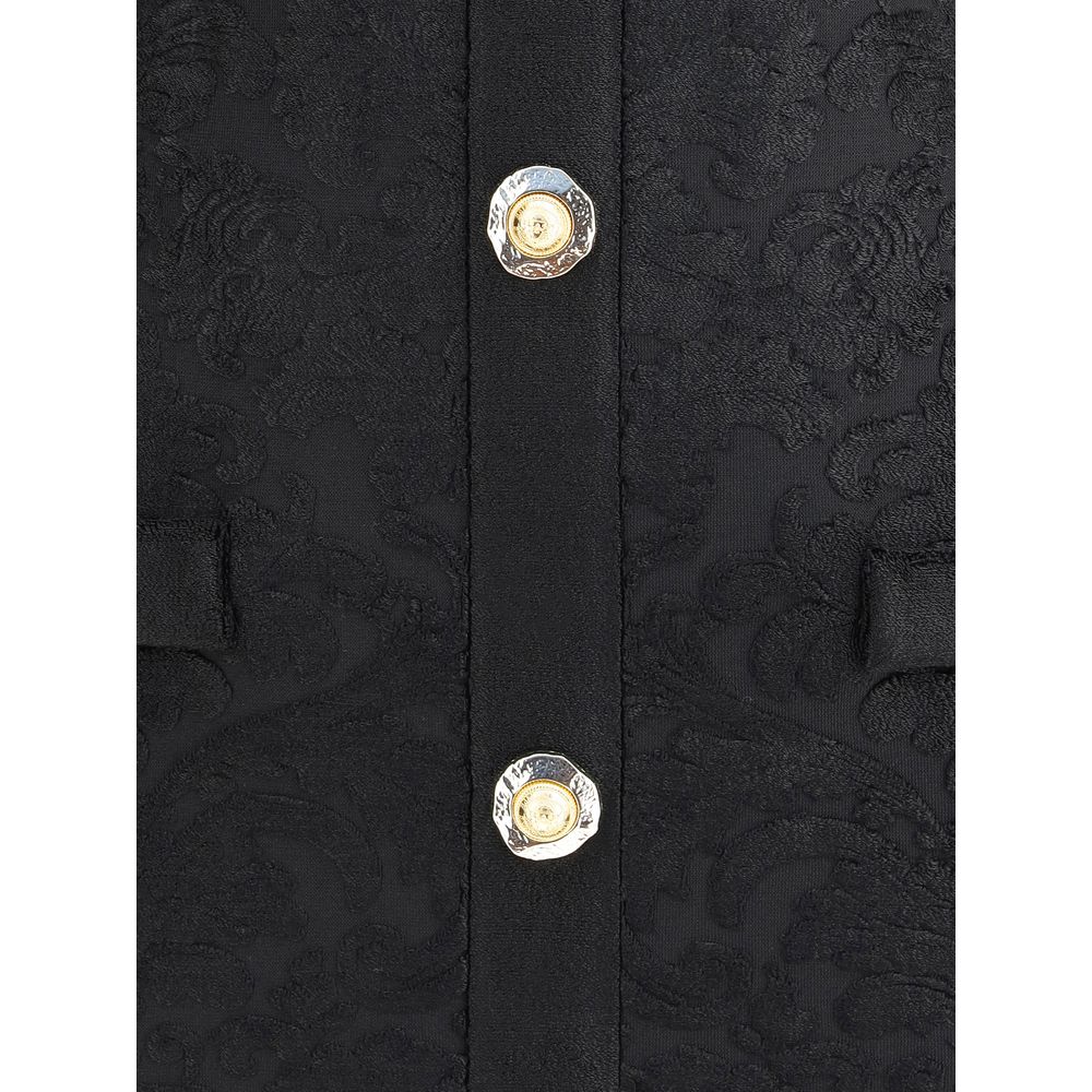 Balmain Schwarzes Cocktailkleid aus Viskose