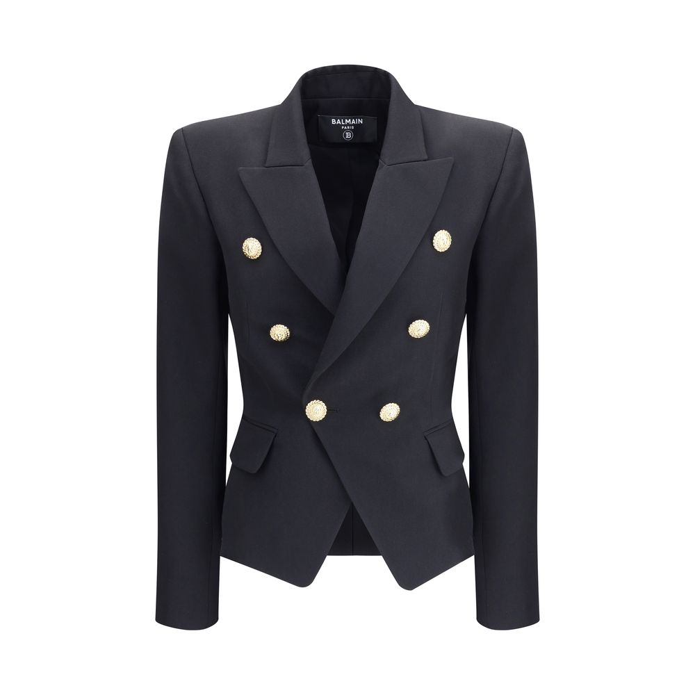Balmain Schwarzer Wollblazer