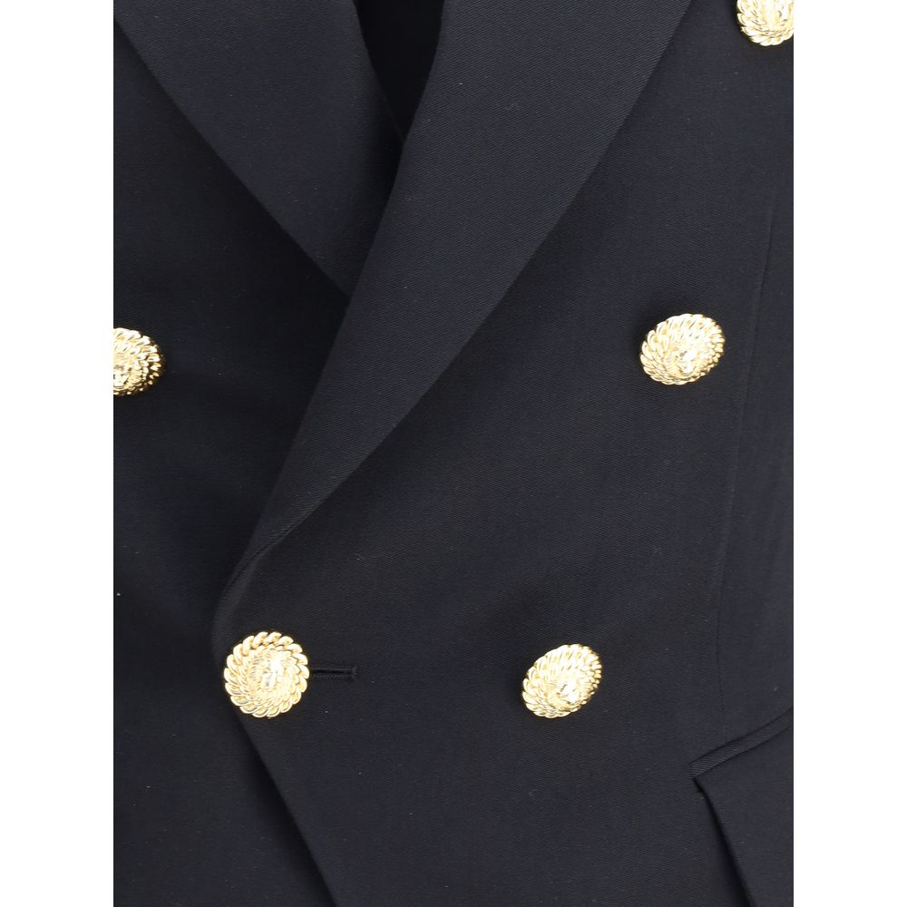 Balmain Schwarzer Wollblazer