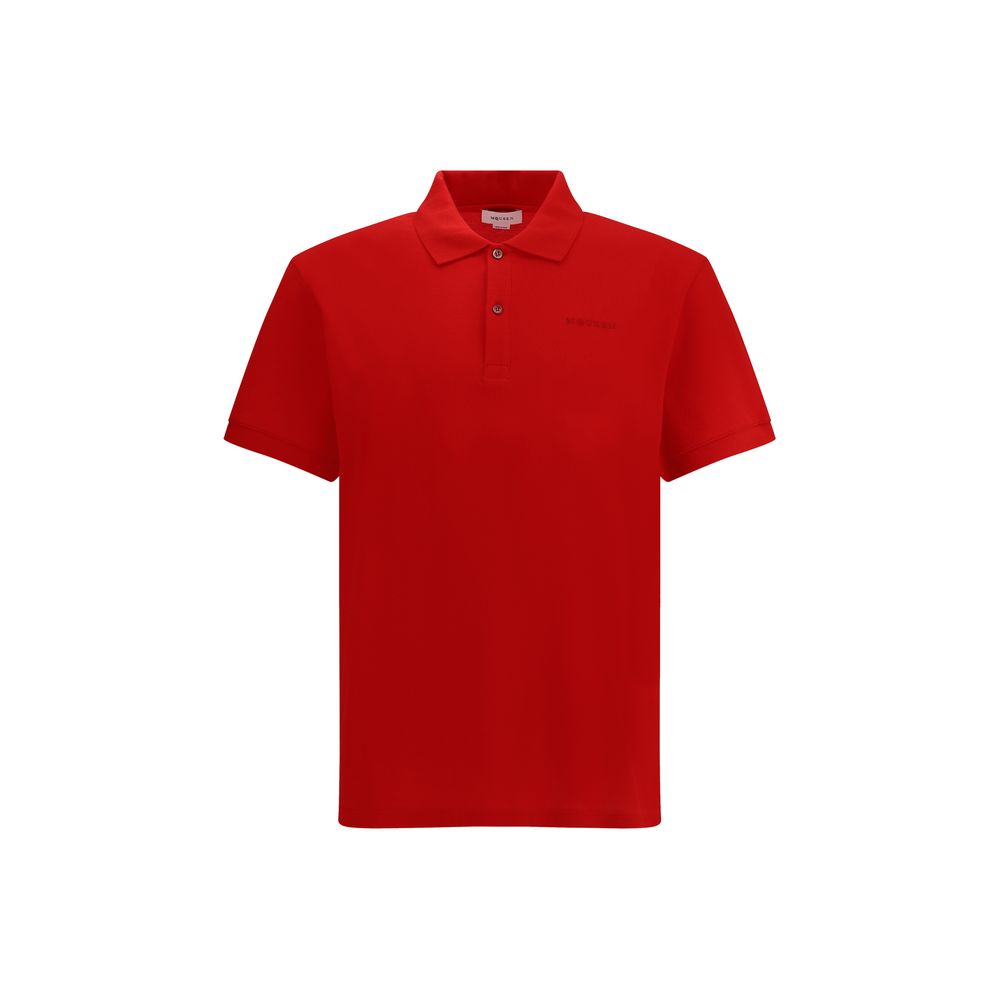 Alexander McQueen Baumwoll-Poloshirt in Rot