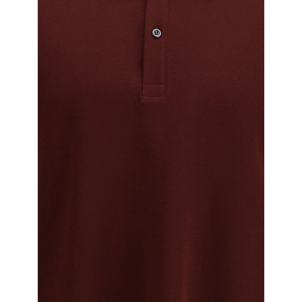 Alexander McQueen Baumwoll-Poloshirt in Bordeaux