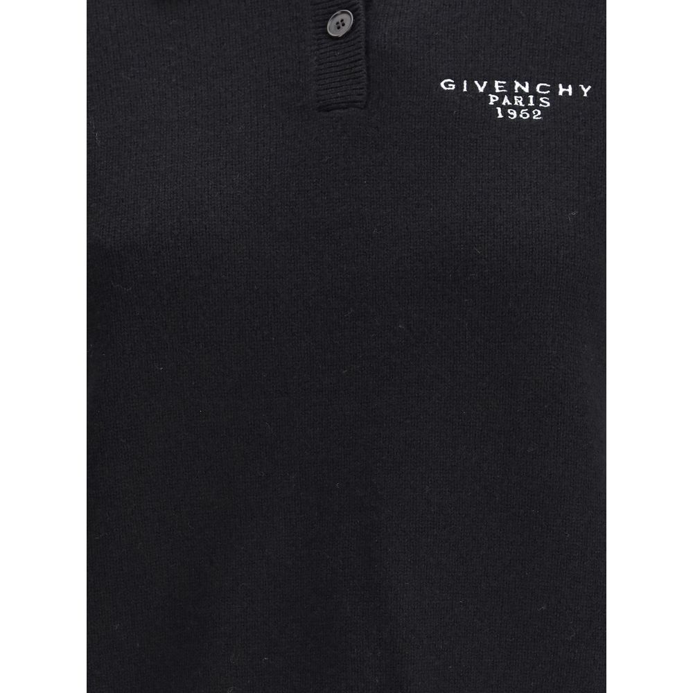Polo Givenchy en laine noire
