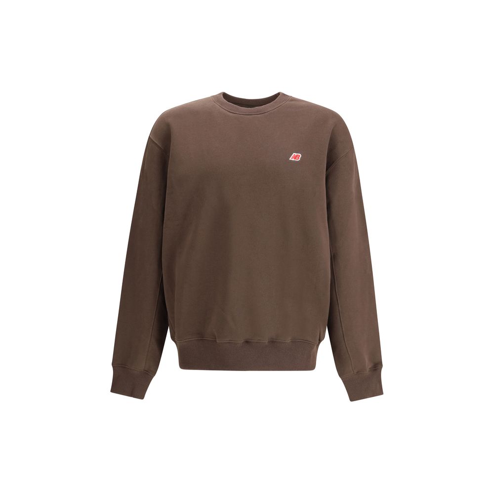 New Balance Braunes Baumwoll-Sweatshirt