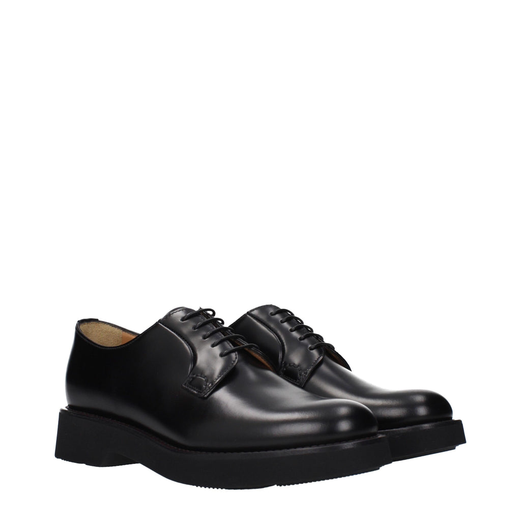 Church's Schwarze Leder Oxfords und Derbies