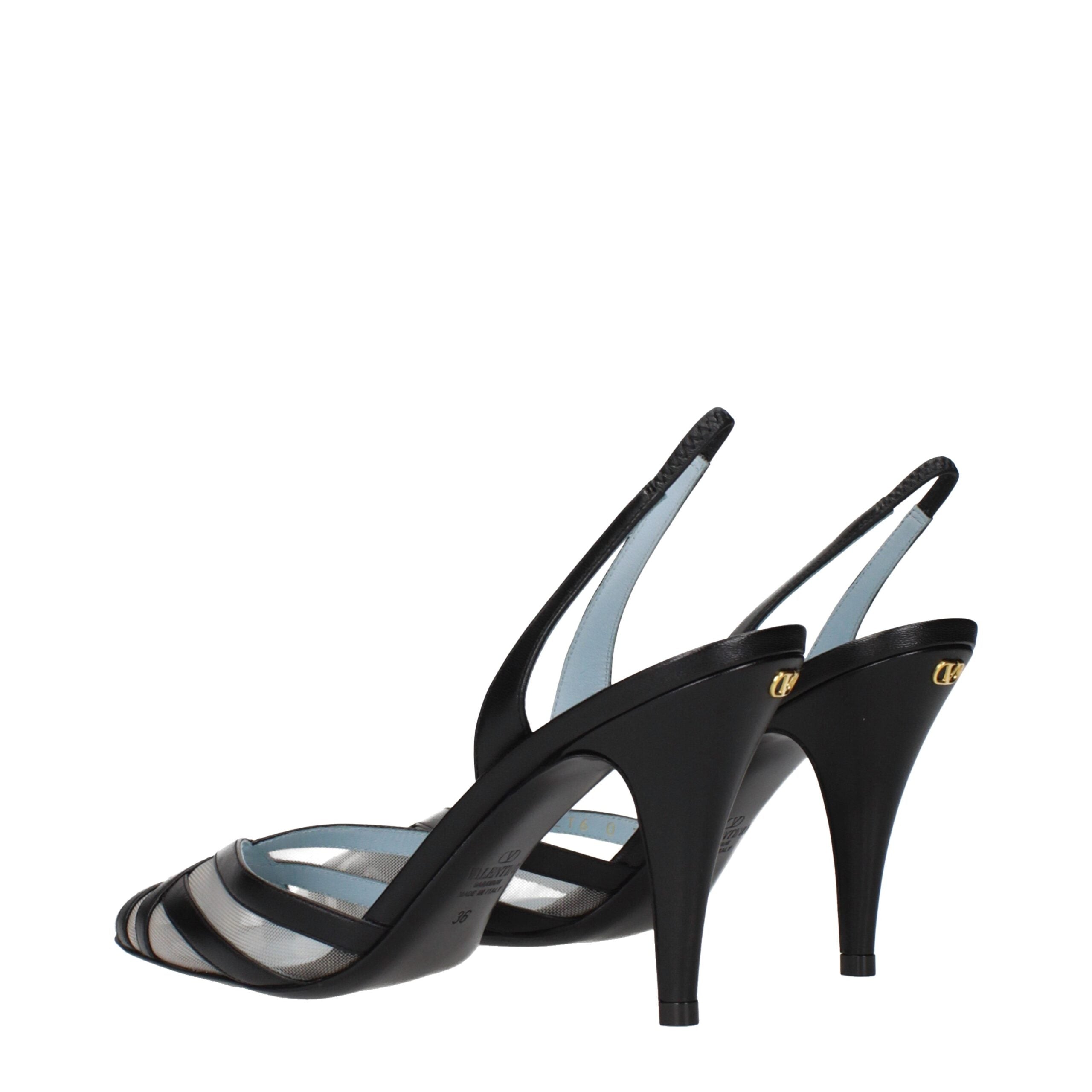 Valentino Garavani Schwarze Lederpumps