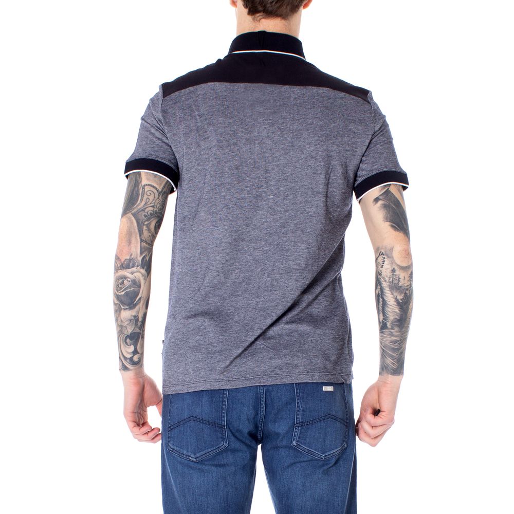 Polo bleu en coton Armani Exchange