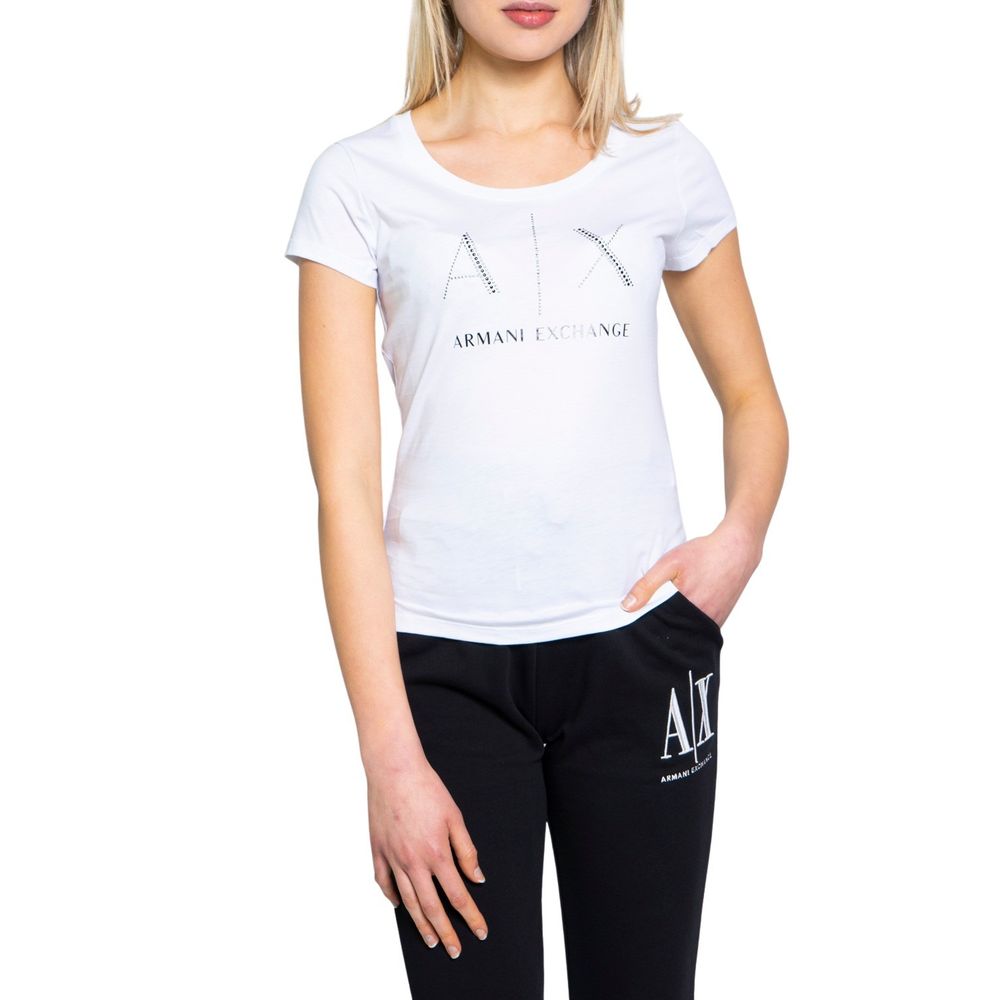 T-shirt Armani Exchange en coton blanc