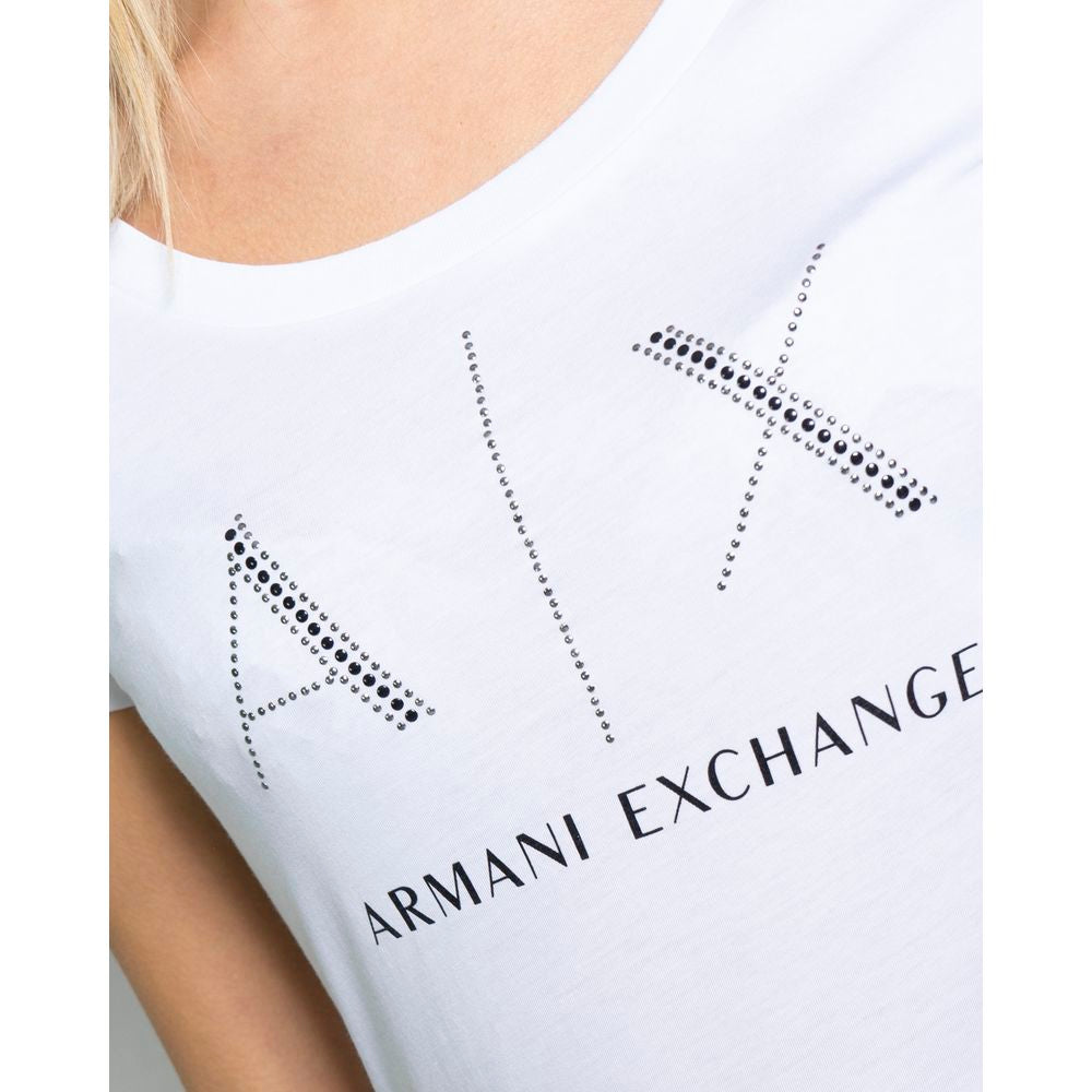 T-shirt Armani Exchange en coton blanc