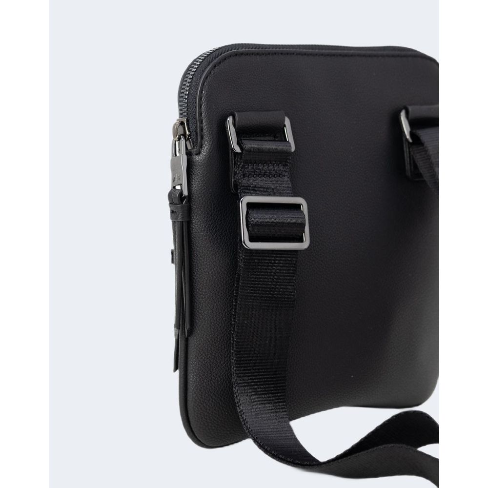 Armani Exchange Schwarze Polyester-Messenger-Tasche
