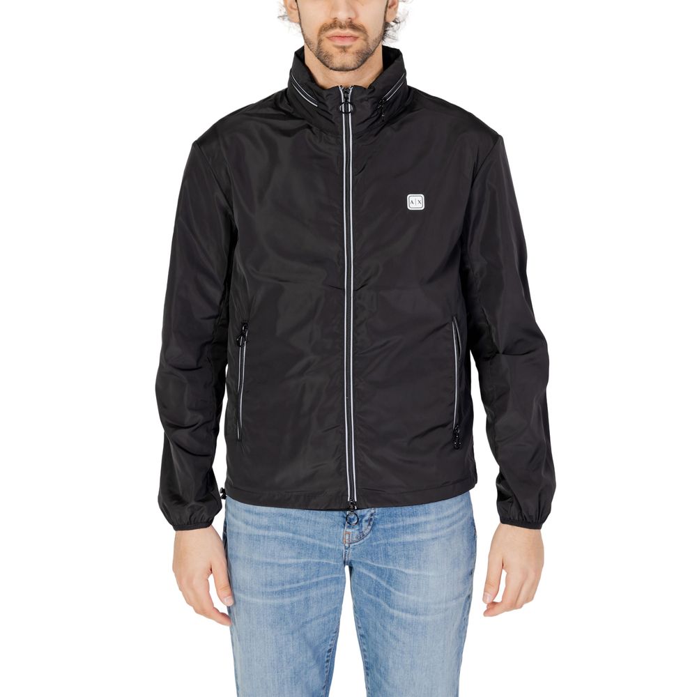 Armani Exchange Schwarze Polyester-Jacke