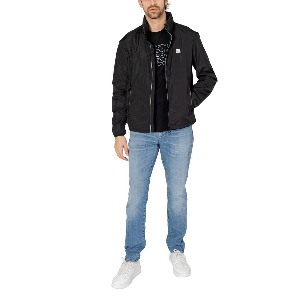 Armani Exchange Schwarze Polyester-Jacke