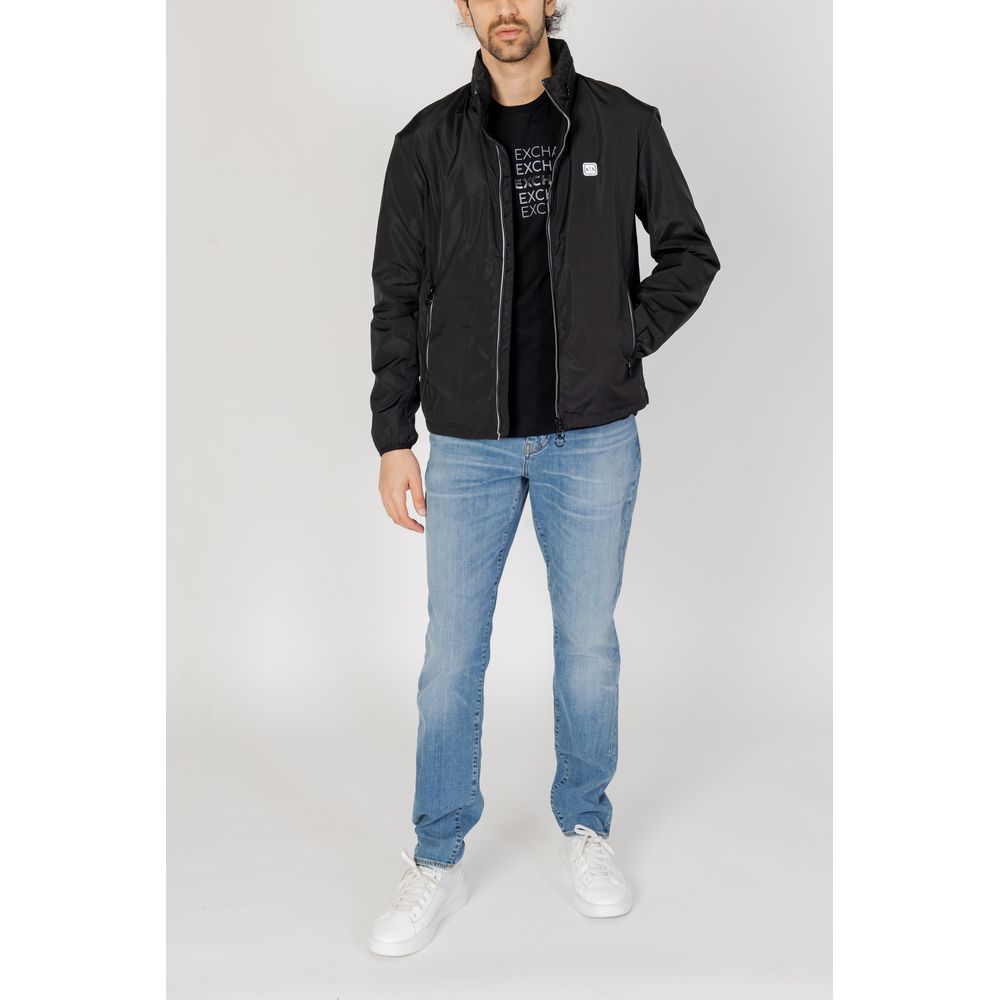 Armani Exchange Schwarze Polyester-Jacke