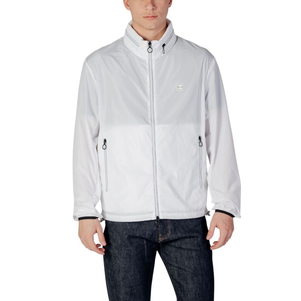 Armani Exchange Weiße Polyester-Jacke