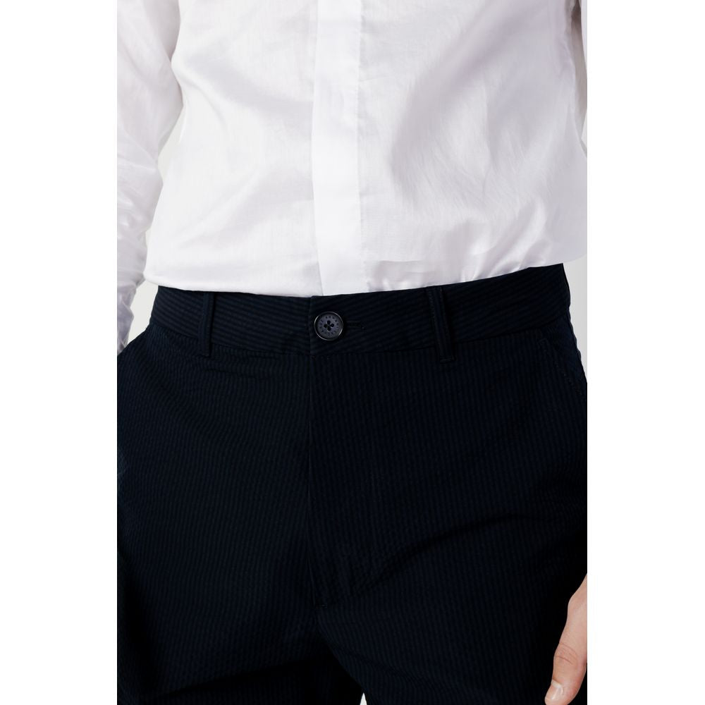 Pantalon de loisirs en coton bleu Armani Exchange