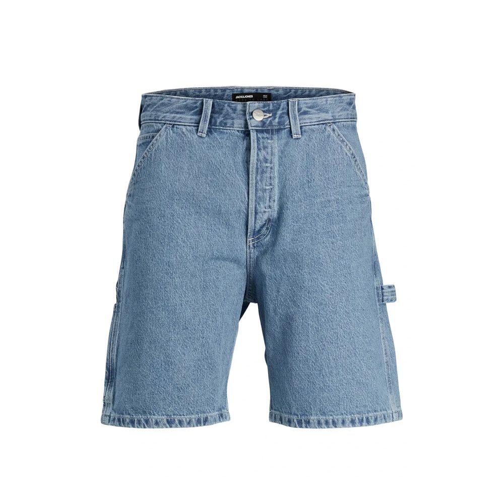 Jack Jones Hellblaue Baumwoll-Bermuda-Shorts