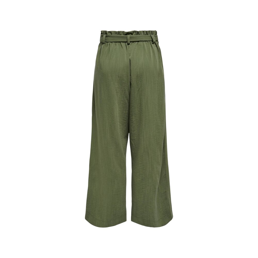 Only Grüne Viskose-Hose im Casual-Look
