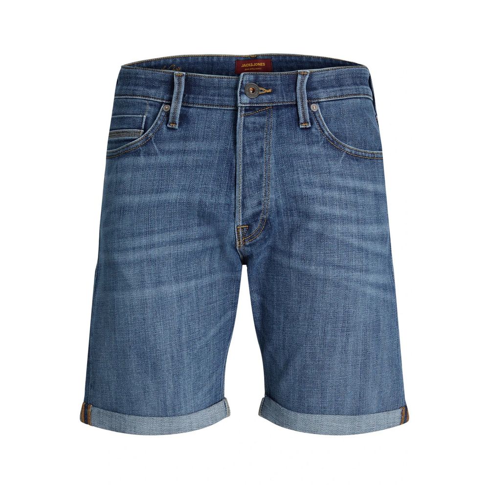 Jack Jones Blaue Baumwoll-Bermuda-Shorts