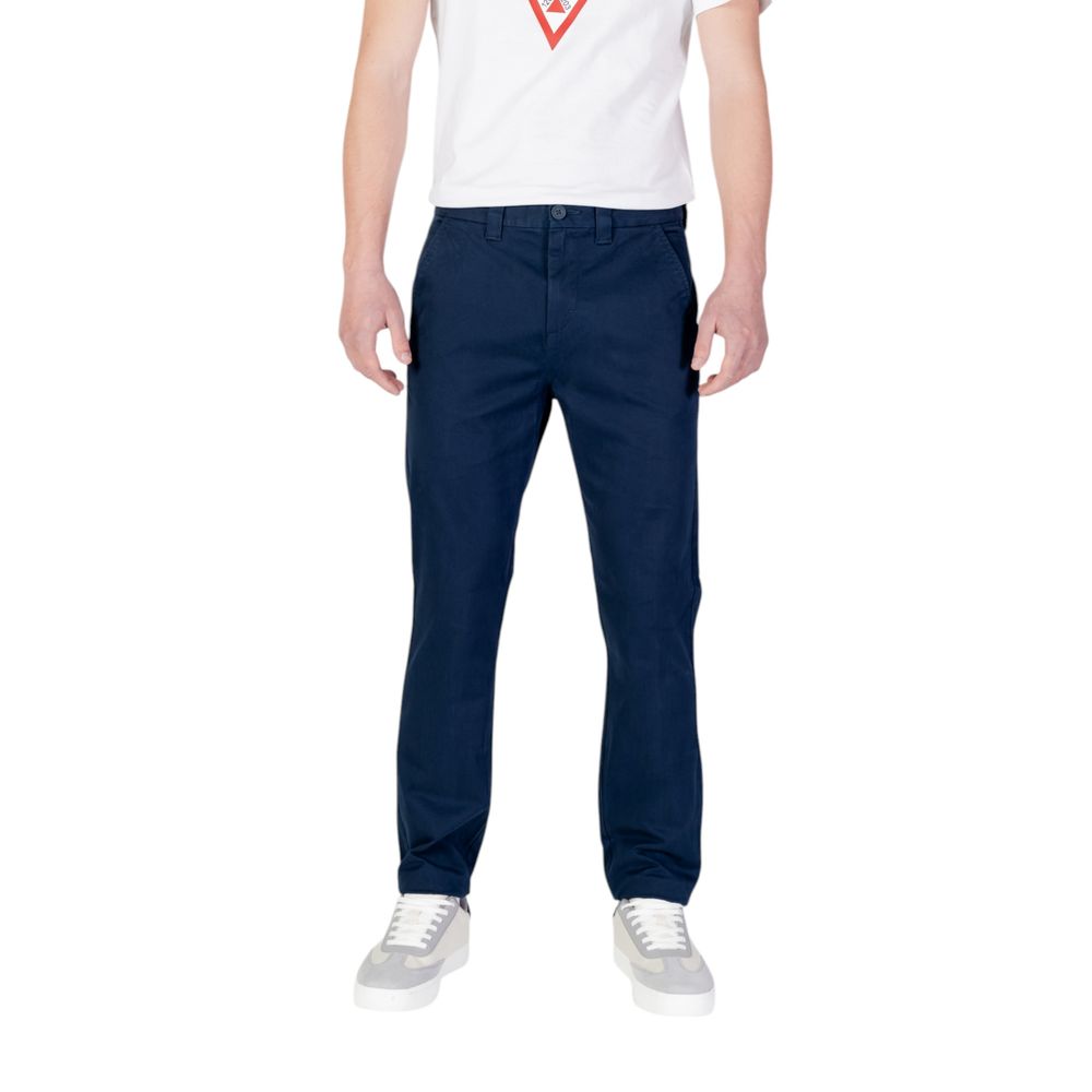 Tommy Hilfiger Jeans Dunkelblaue Baumwoll-Chinos