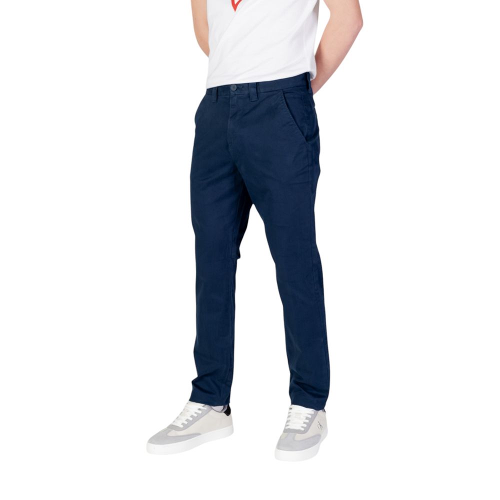 Tommy Hilfiger Jeans Dunkelblaue Baumwoll-Chinos
