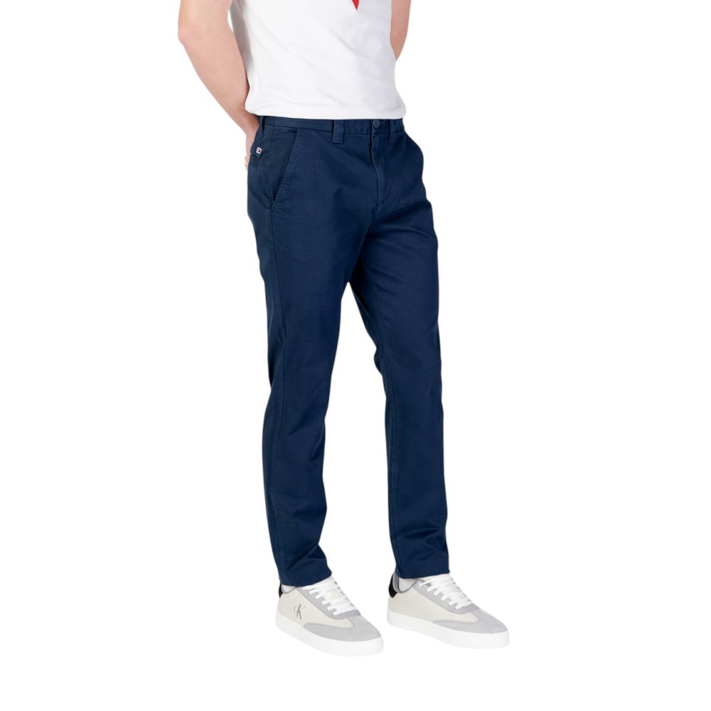 Tommy Hilfiger Jeans Dunkelblaue Baumwoll-Chinos