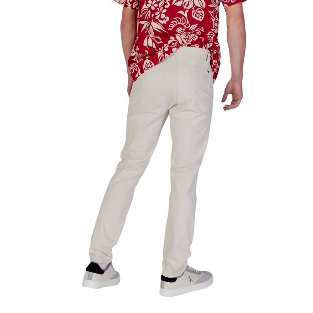 Tommy Hilfiger Jeans Beigefarbene Baumwoll-Chinos