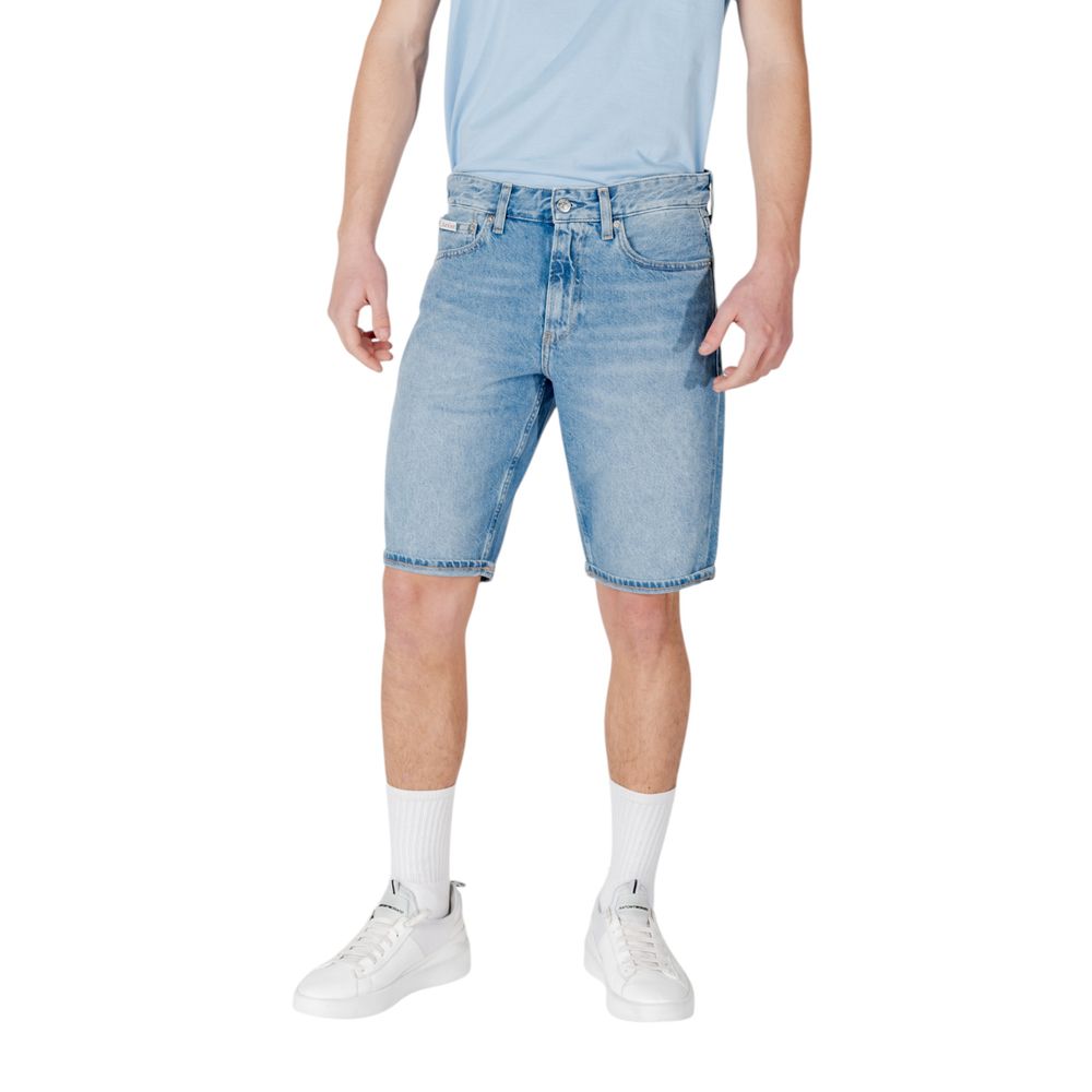 Bermuda en coton bleu Calvin Klein Jeans