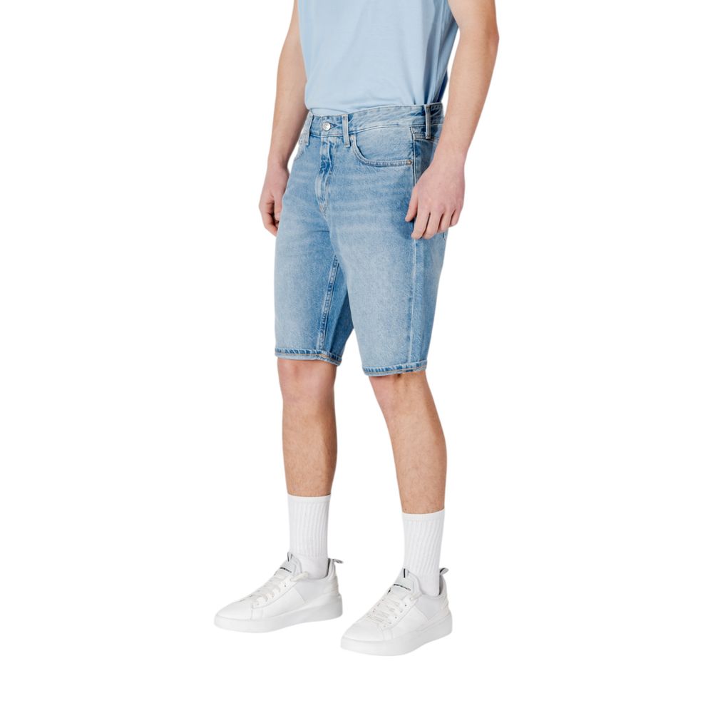 Calvin Klein Jeans Blaue Baumwoll-Bermuda-Shorts