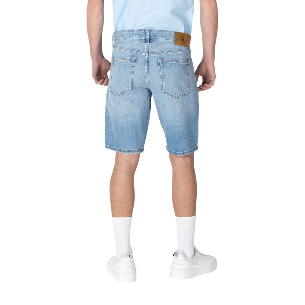 Calvin Klein Jeans Blaue Baumwoll-Bermuda-Shorts