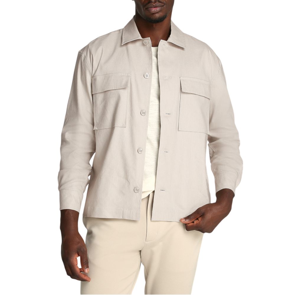 Calvin Klein Beige Lyocell-Hemd