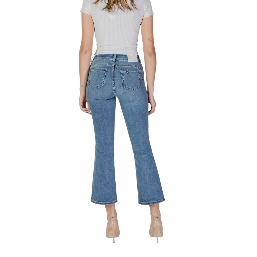 Liu Jo Blaue Baumwoll-Bootcut-Jeans