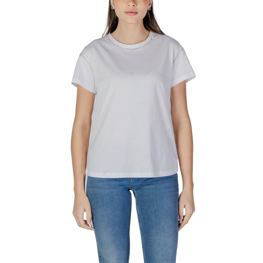 Liu Jo T-Shirt aus weißer Baumwolle