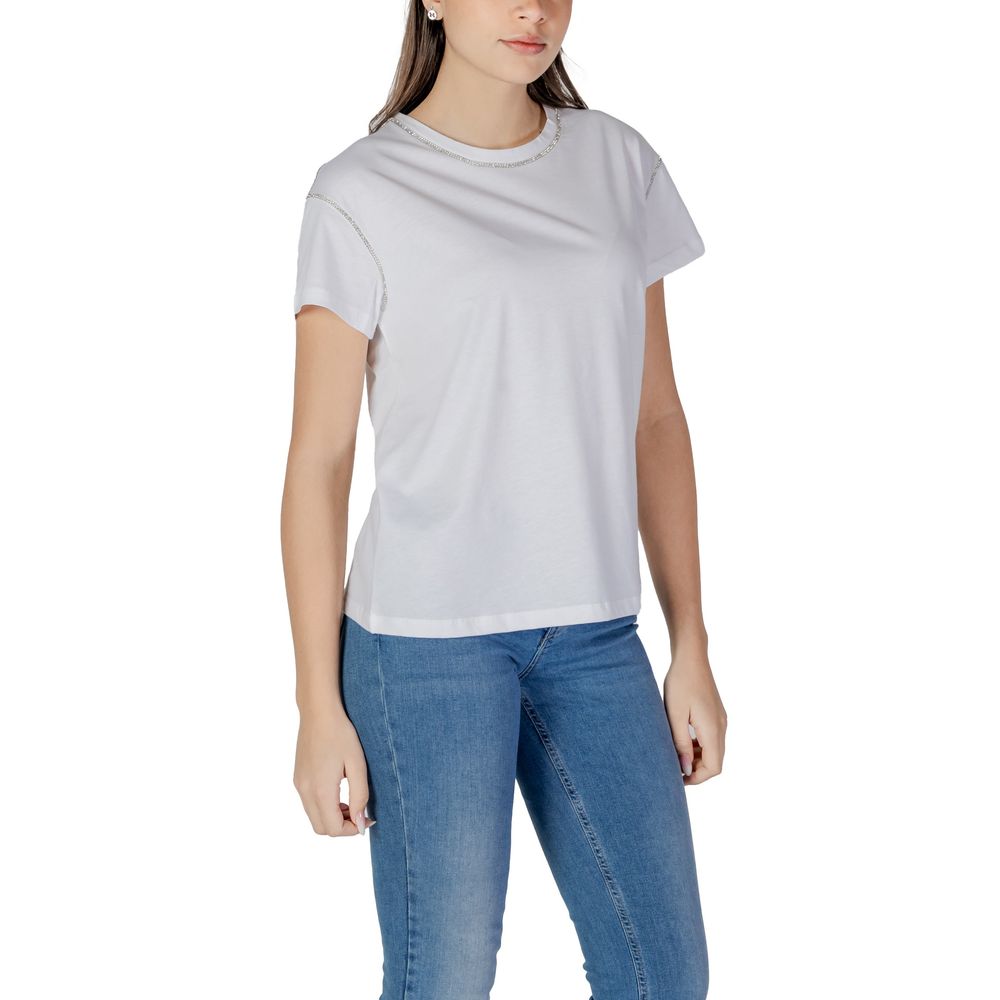 Liu Jo T-Shirt aus weißer Baumwolle