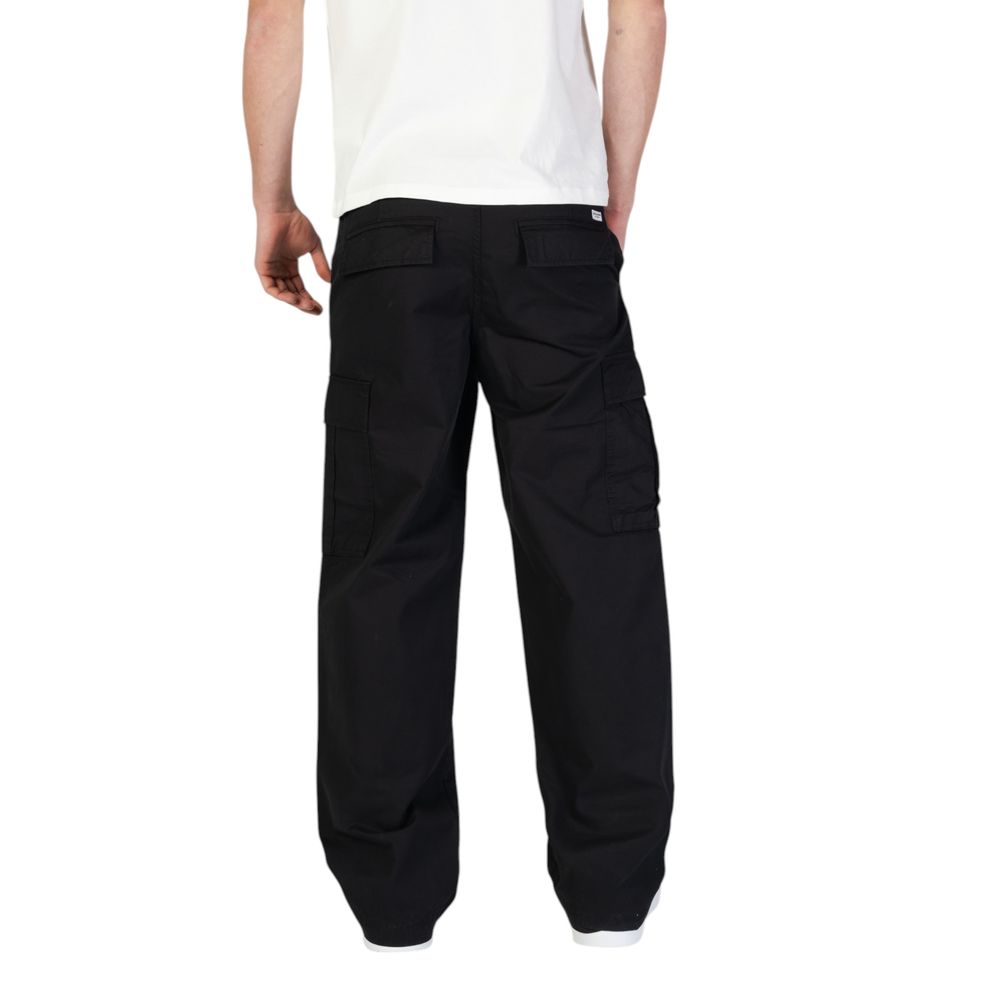 Jack Jones Schwarze Baumwoll-Cargo-Hose