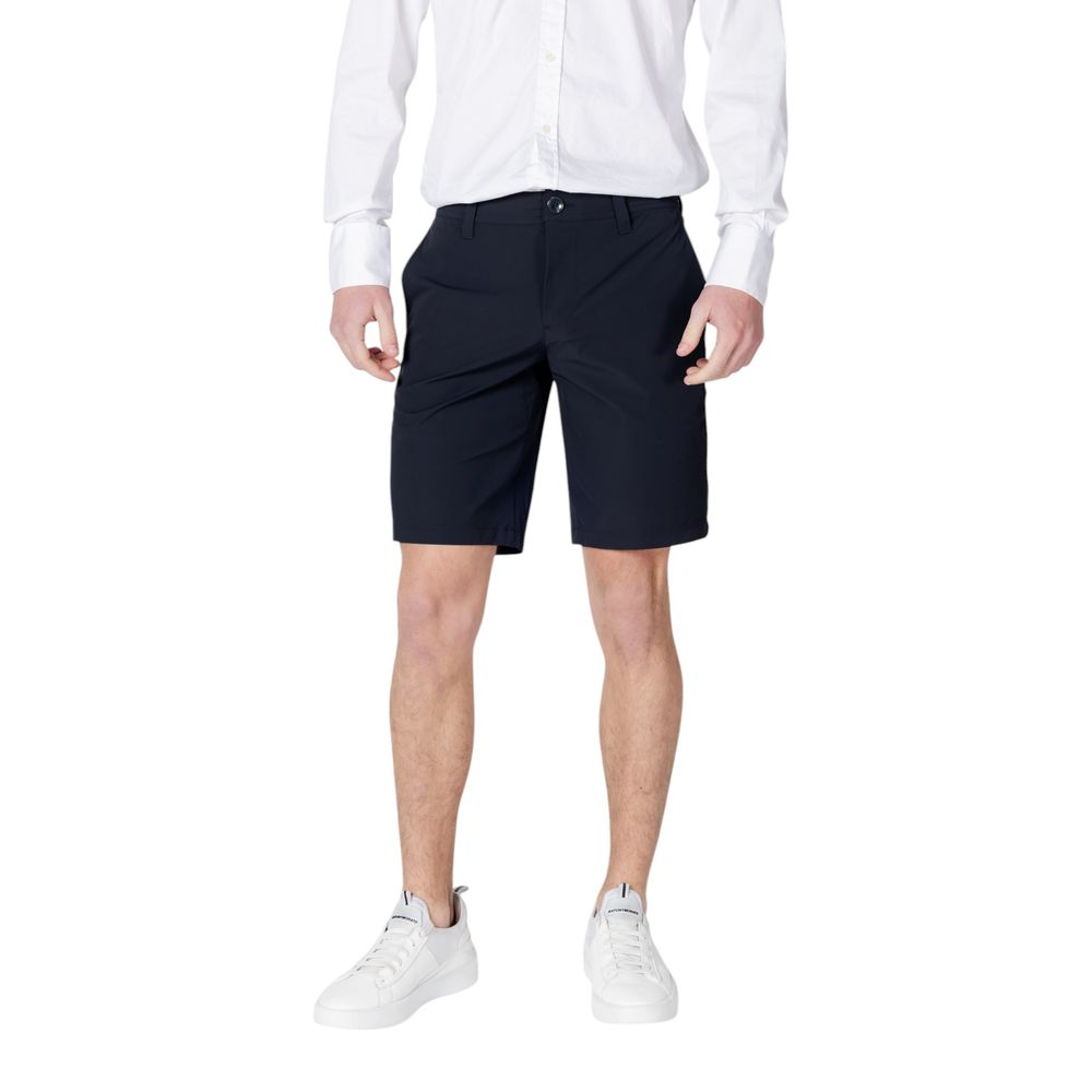 Armani Exchange Blaue Polyamid-Bermuda-Shorts
