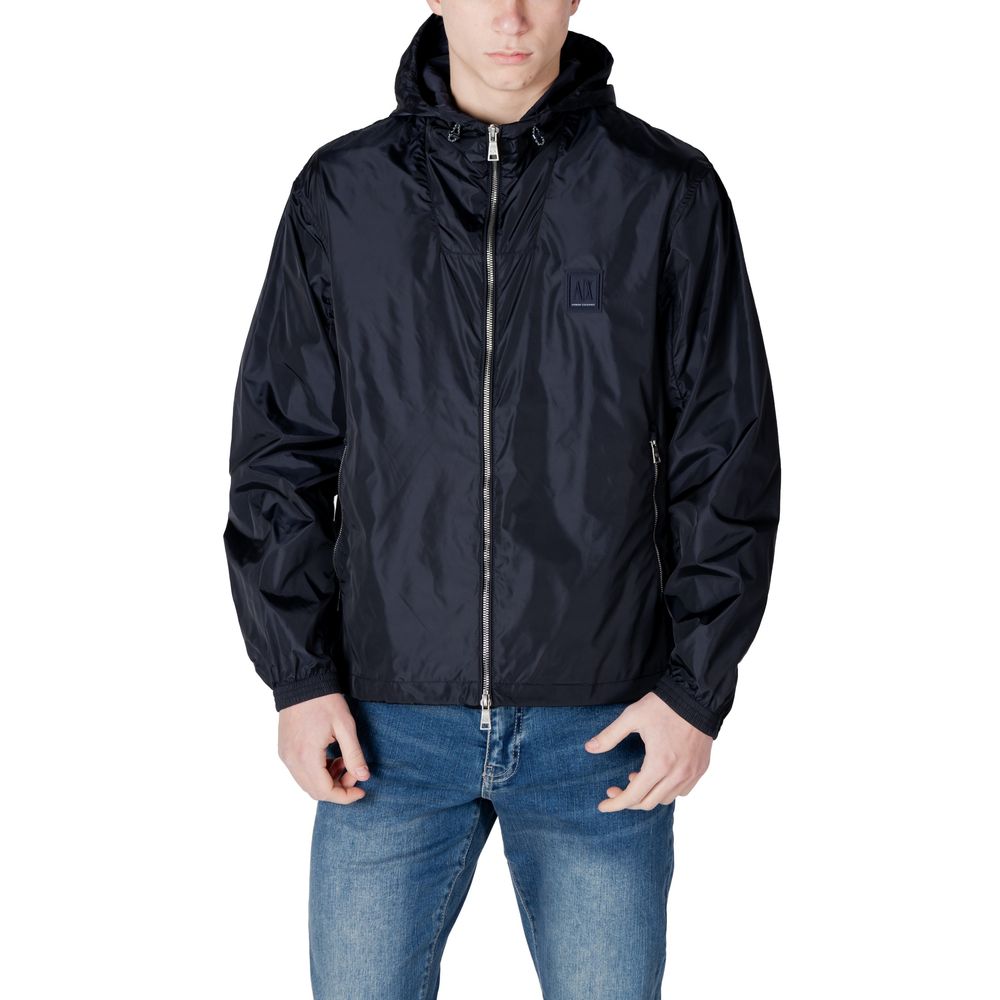 Veste Armani Exchange bleue en polyamide