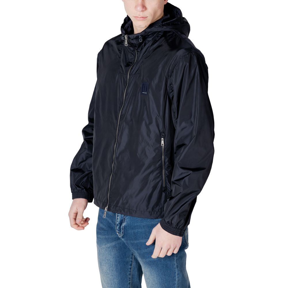 Veste Armani Exchange bleue en polyamide