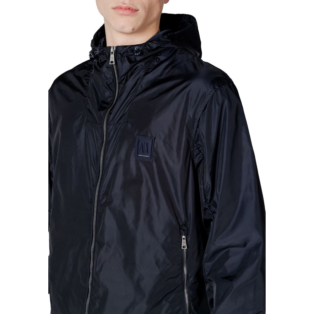 Veste Armani Exchange bleue en polyamide