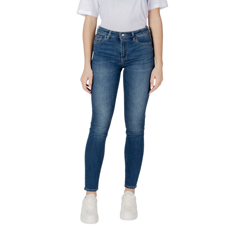 Jean skinny bleu foncé en coton Armani Exchange
