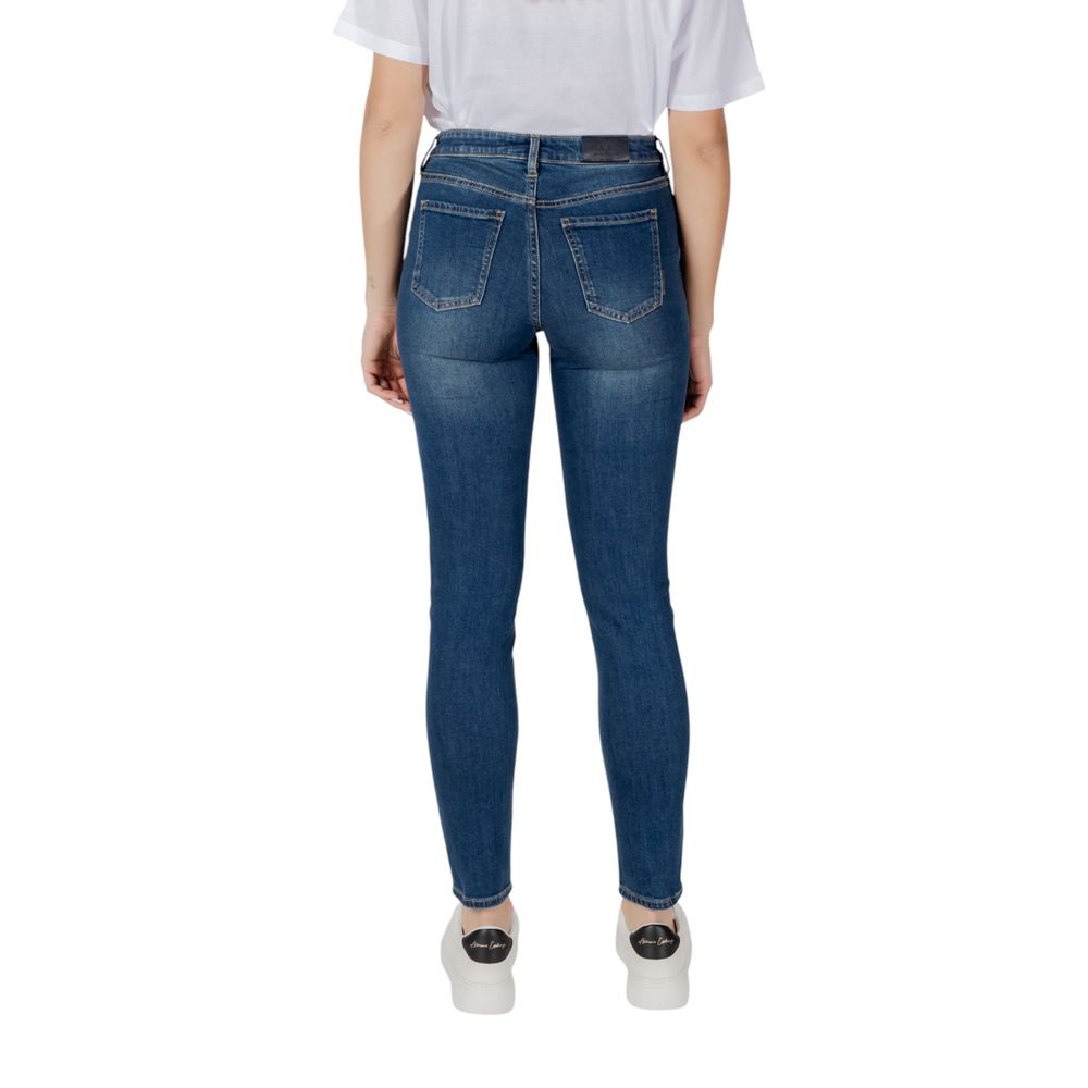 Jean skinny bleu foncé en coton Armani Exchange