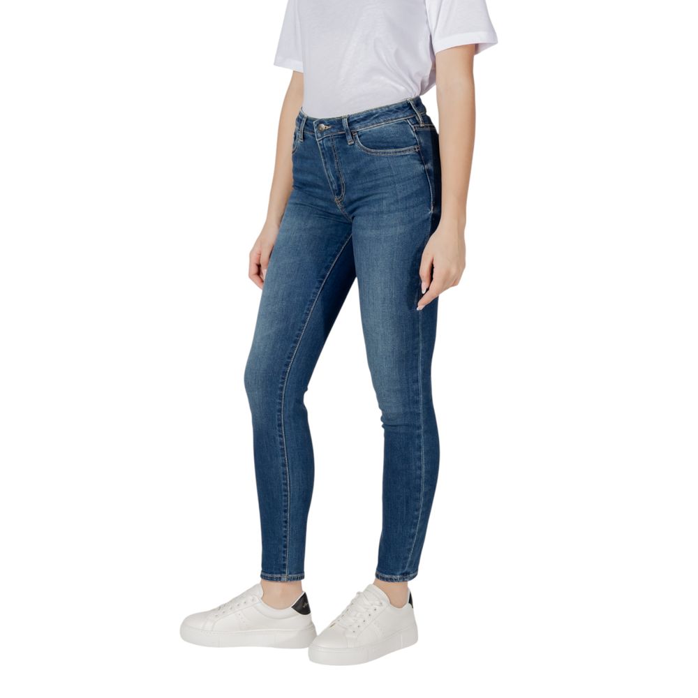 Jean skinny bleu foncé en coton Armani Exchange