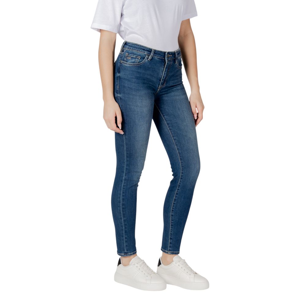 Jean skinny bleu foncé en coton Armani Exchange