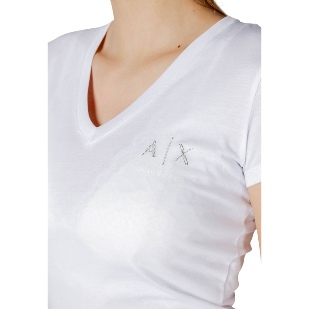 Armani Exchange T-Shirt aus weißer Baumwolle