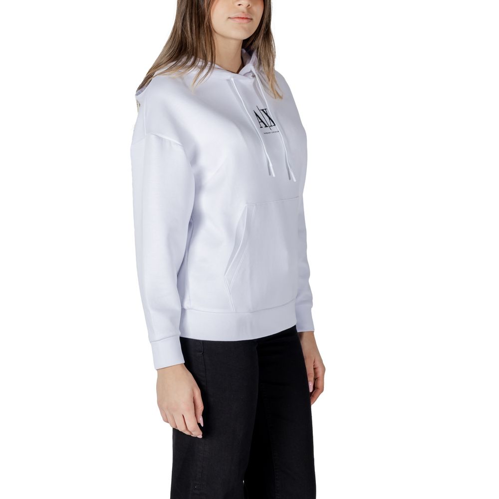 Armani Exchange Weißer Baumwoll-Hoodie