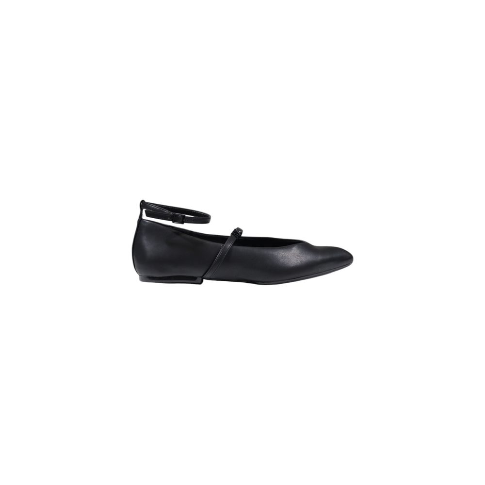 Armani Exchange Schwarze Polyester-Plateau-Pumps